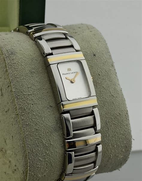 maurice lacroix miros quartz breitling|Maurice Lacroix Damen Miros Stahl/gold Armband Bracelet .